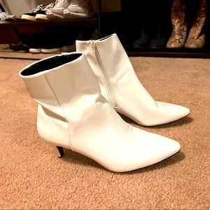 White Short Boots